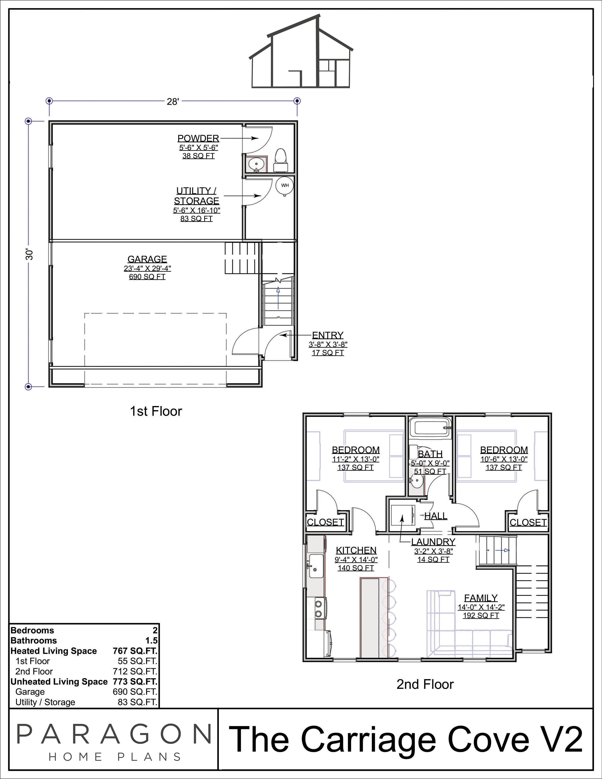 Floor Plan for Carriage Cove II