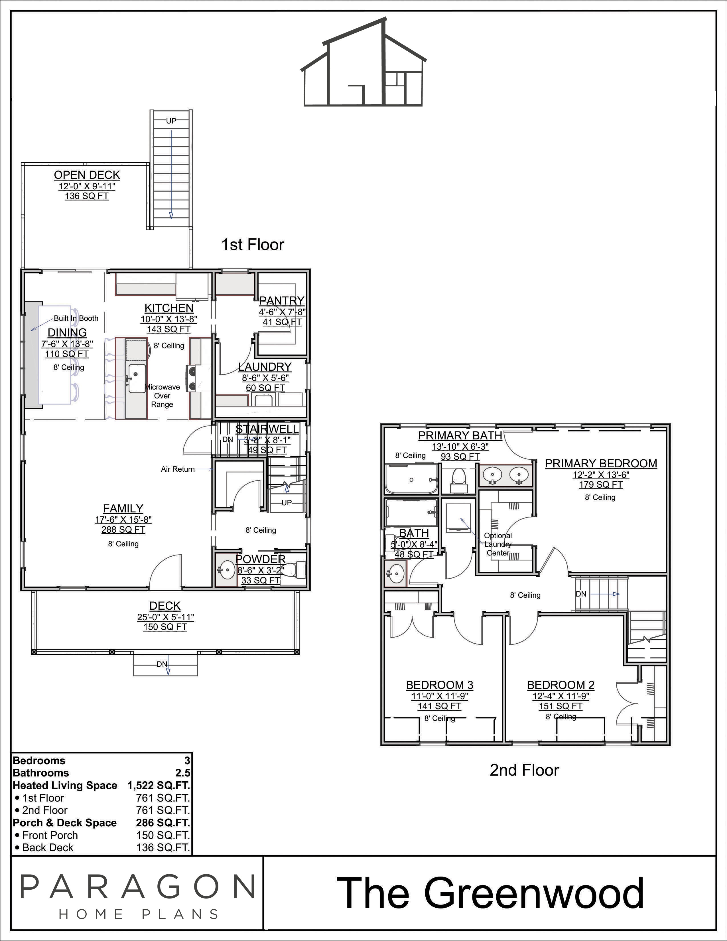 Floor Plan for The Greenwood