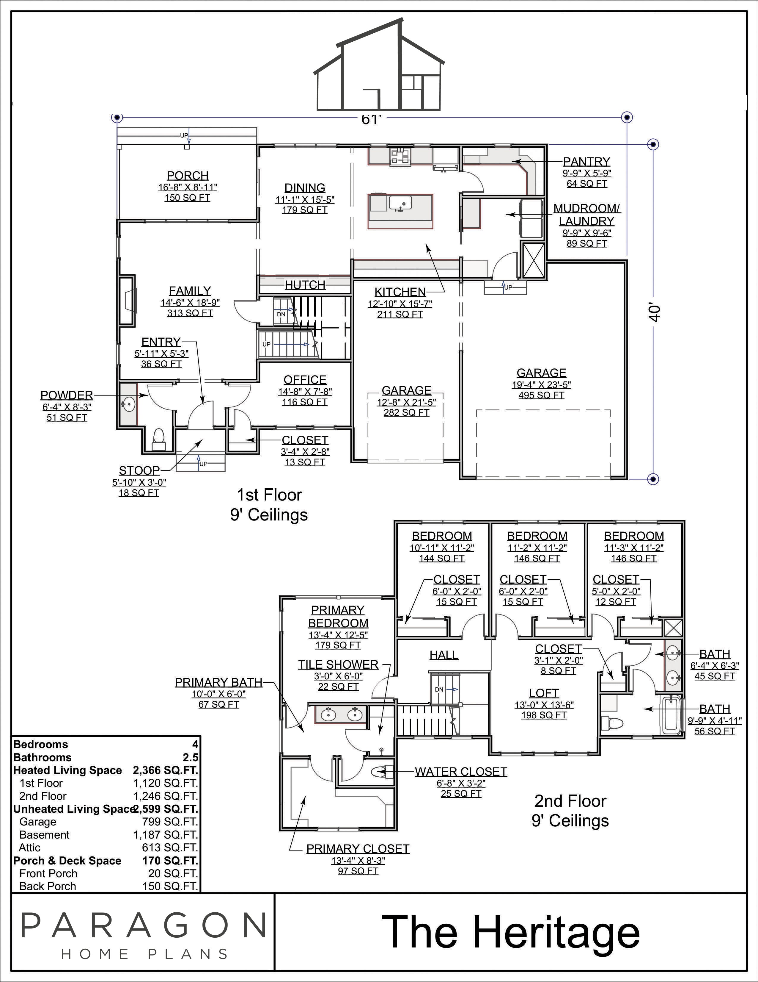 Floor Plan for The Heritage